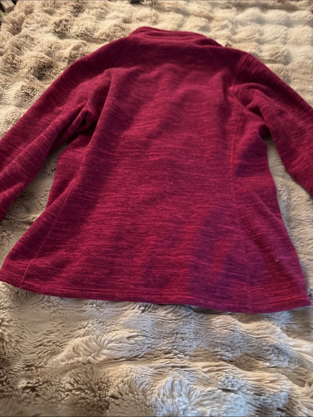 The North Face Women’s Dark Pink Full-Zip Fleece Jacket - Picture 7 of 7